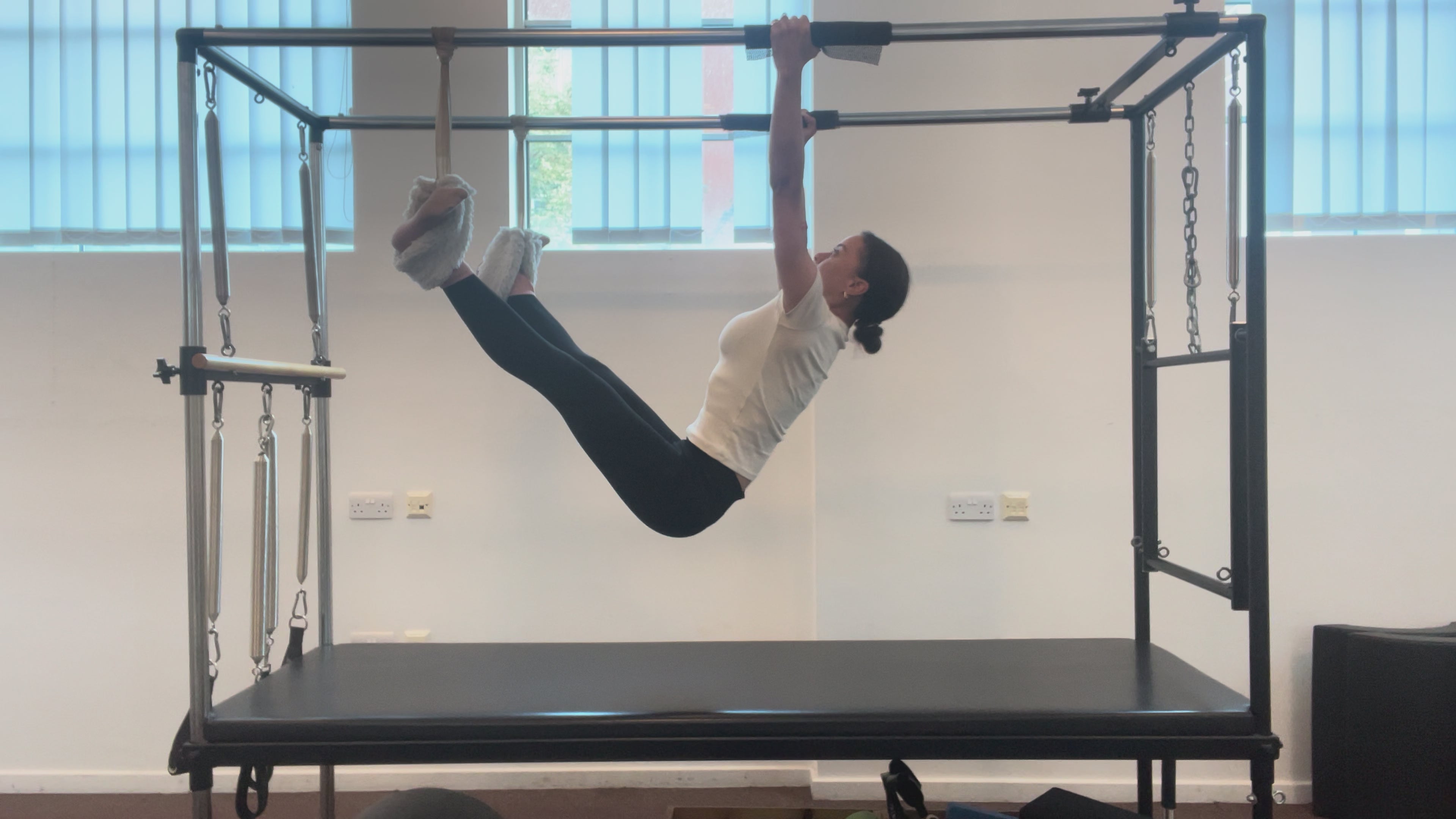 Load video: Aimee Victoria Long Cadillac pilates